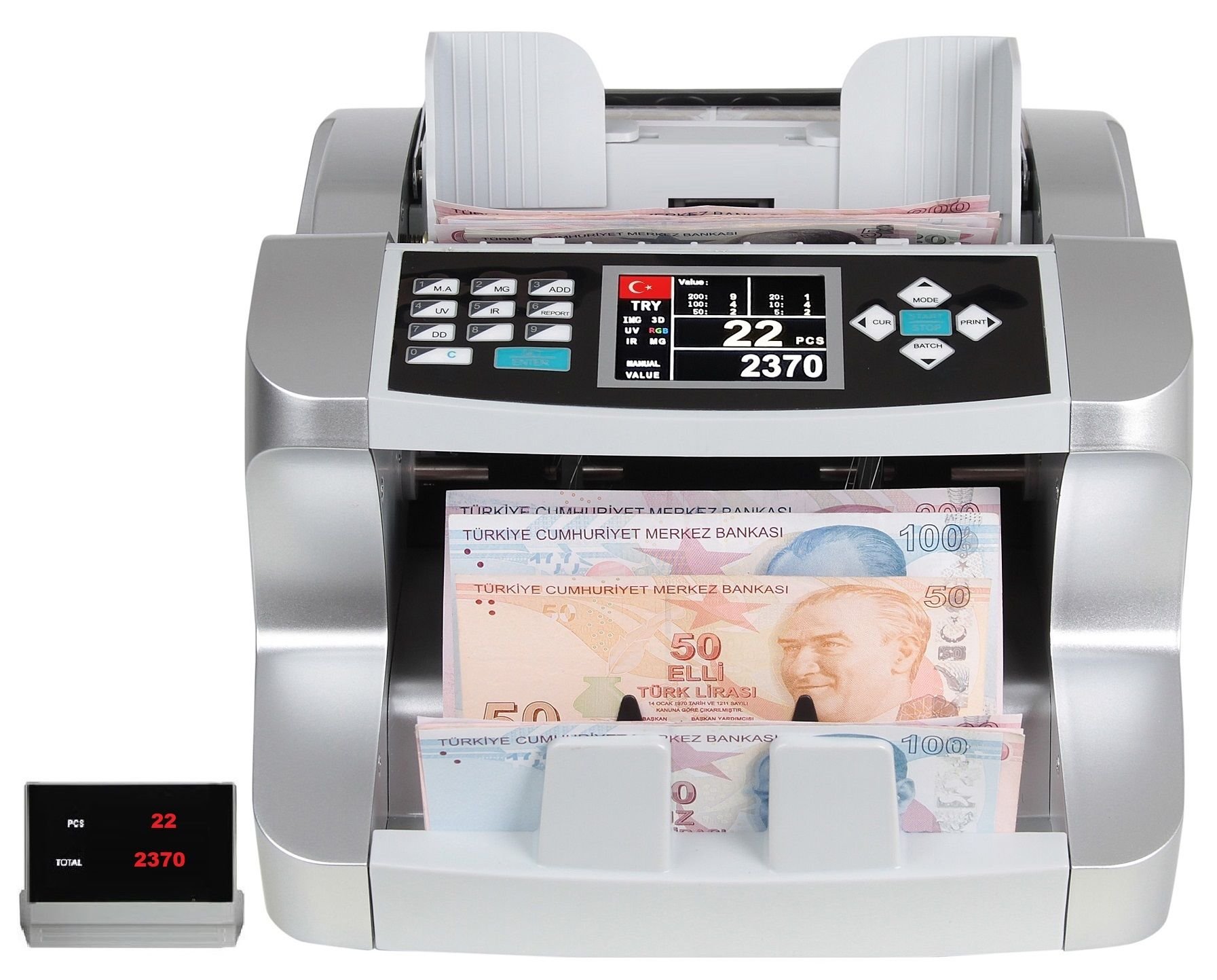 Sigma SC6600 Mix Pro Tl - Euro - Usd - Gbp - Sry Karışık Para Sayma Makinesi