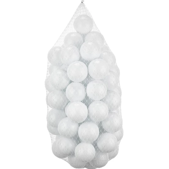 Babyplay Oyun Havuzu Topu 6 Cm 66'lı - Oyun Havuz Topları - Havuz Topu - Beyaz