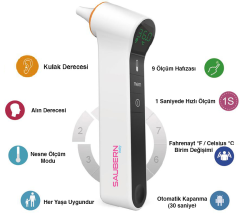 Saubern BNT9603 Temassız Alından  Ateş Ölçer  Kulaktan Ateş Ölçer