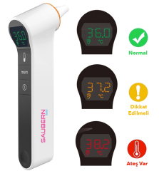 Saubern BNT9603 Temassız Alından  Ateş Ölçer  Kulaktan Ateş Ölçer