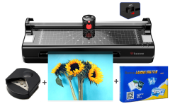 Baove OCW380 A3 Laminasyon Makinesi ve Kağıt Kesme Makinesi + 10 Pvc Film