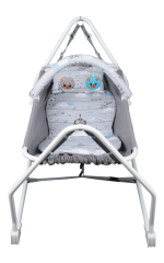 Norfolk Baby Sleep Oyuncaklı Sallanır Bebek Beşiği - Hamak Beşik - Sallanır Bebek Hamağı EKRU