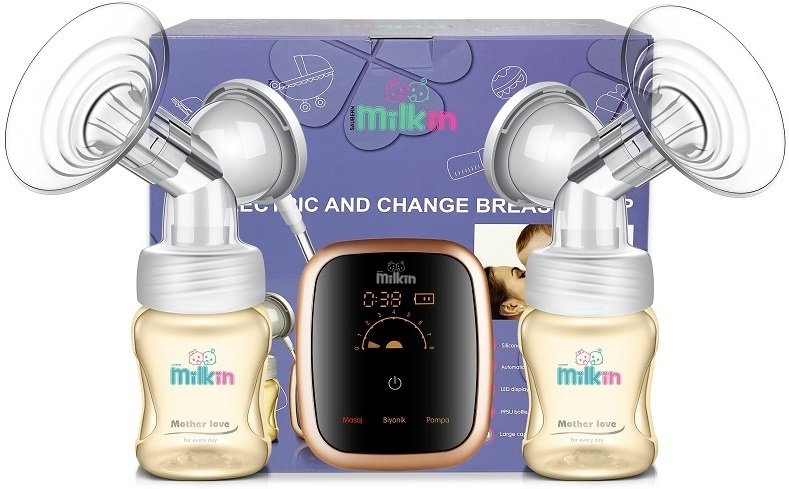 Milk İn Ebp960 Çiftli Elektrikli Göğüs Pompası - Şarjlı Süt Pompası