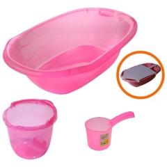 Ships Baby Küvet Seti - Renk Seçenekli PEMBE