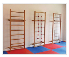 İsveç Tırmanma Merdiveni - Jimnastik Egzersiz Merdiveni - Duvar Barı ÜÇ'LÜ SET