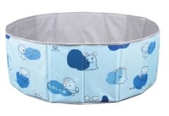 Baby Marine Katlanabilir Top Havuzu - Oyun Halısı + 150 Adet 5 Renk Top Hediye MAVİ