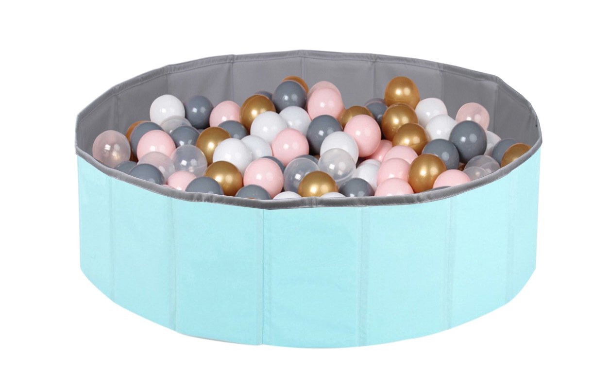 Baby Marine Katlanabilir Top Havuzu - Oyun Halısı + 150 Adet 5 Renk Top Hediye MİNT