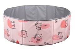 Baby Marine Katlanabilir Top Havuzu - Oyun Halısı + 150 Adet 5 Renk Top Hediye PEMBE