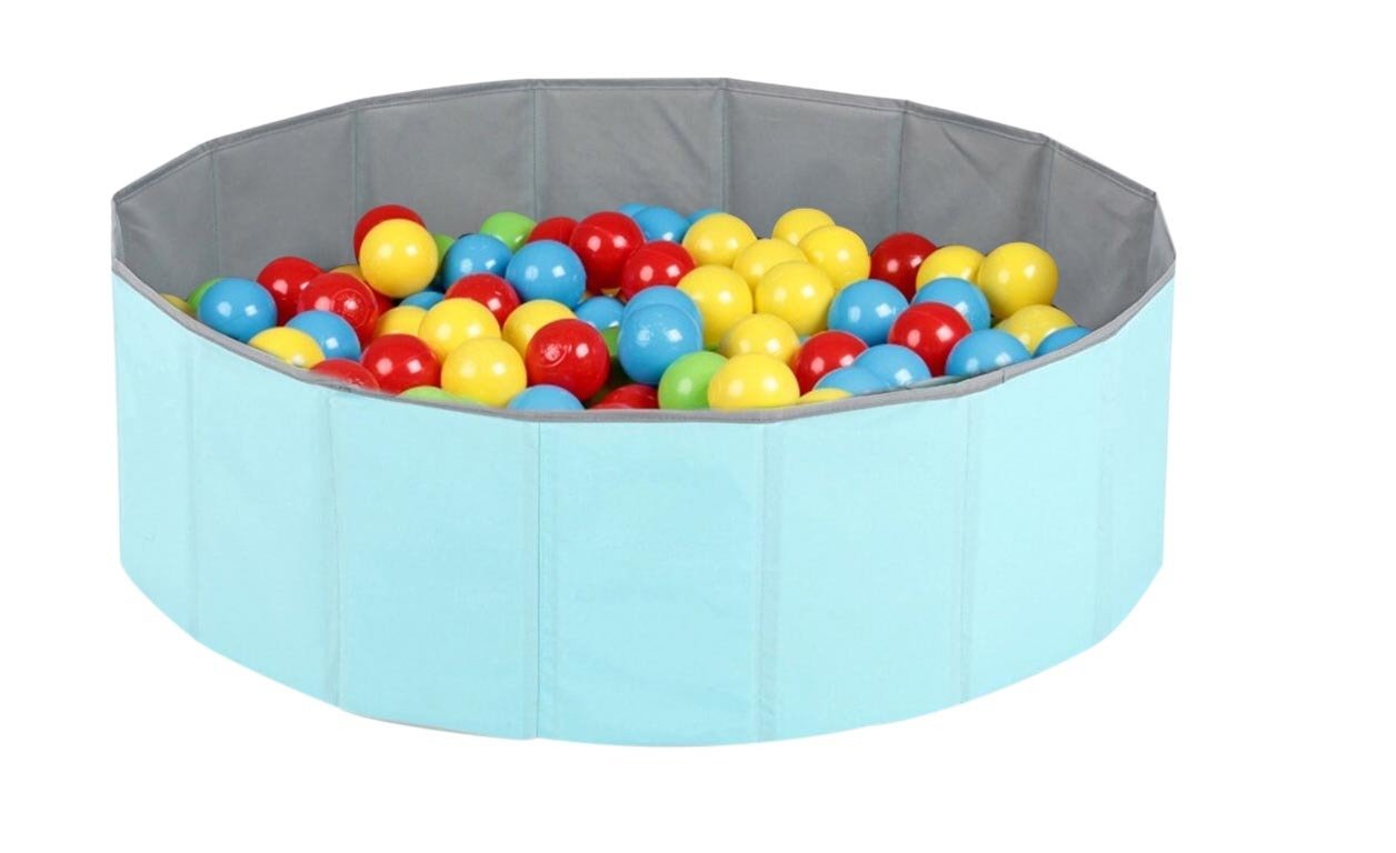 Baby Marine Katlanabilir Top Havuzu - Oyun Halısı + 150 Adet 4 Renk Top Hediye MİNT