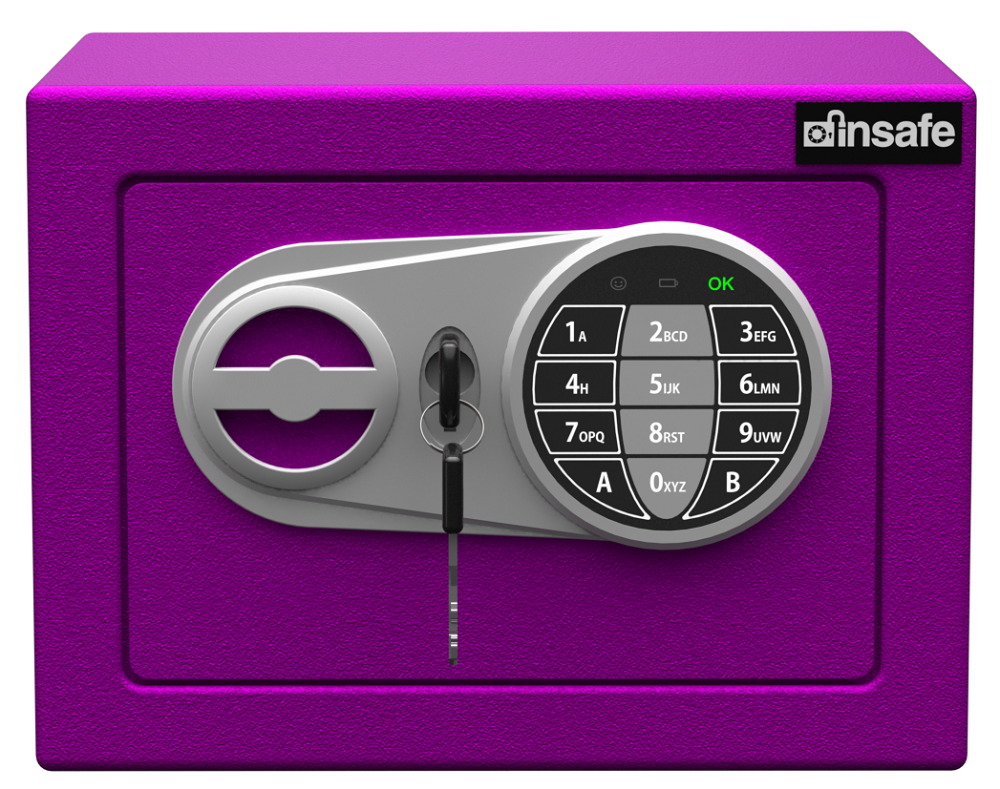 İnsafe ISCI17 Küçük Boy Dijital Çelik Kasa - Para Kasası - Değerli Eşya ve Mücevher Kasası MÜRDÜM
