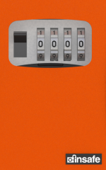 İnsafe ISC806KEY Şifreli Çelik Kasa, Anahtar Kasası, Anahtar Dolabı ORANGE