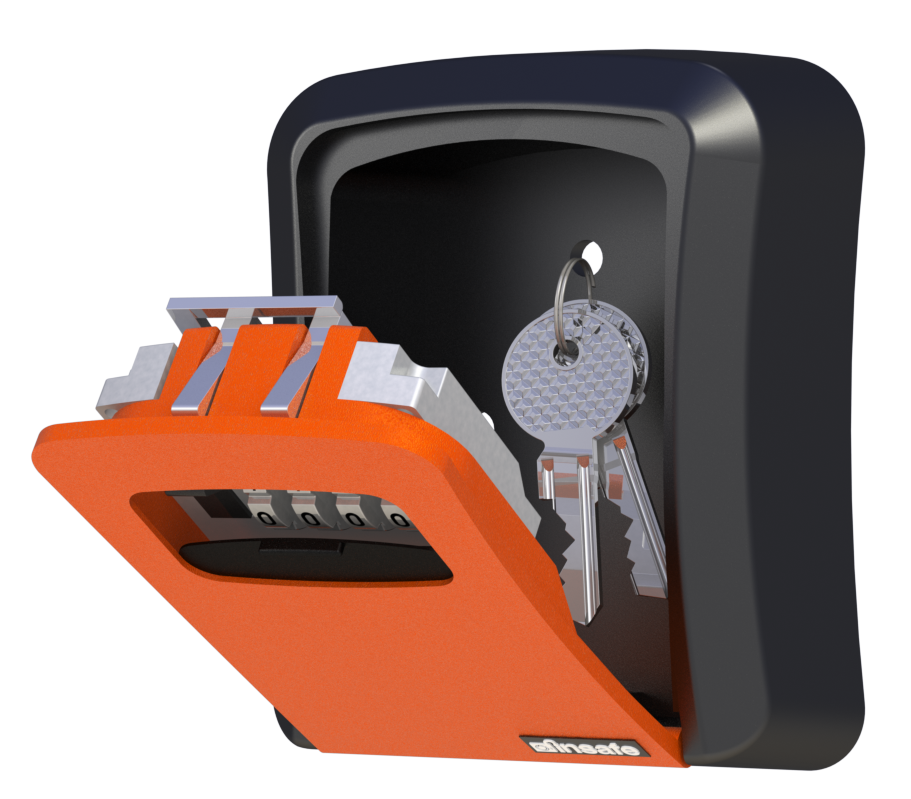 İnsafe ISC806KEY Şifreli Çelik Kasa, Anahtar Kasası, Anahtar Dolabı ORANGE