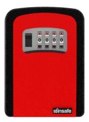 İnsafe ISC803KEY Şifreli Çelik Kasa, Anahtar Kasası, Anahtar Dolabı KIRMIZI