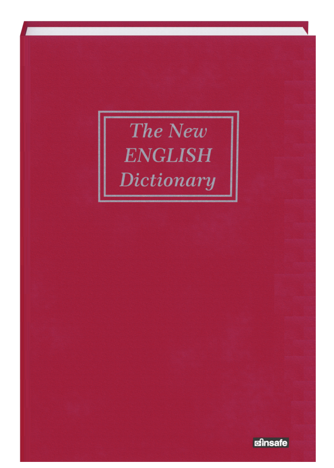 İnsafe ISC802B Büyük Boy Şifreli Kitap Şeklinde Para Kasası KIRMIZI