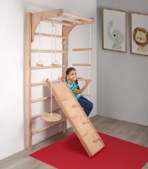 Achill İsveç Tırmanma Duvarı - Jimnastik Egzersiz Merdiveni 4 'lü Set