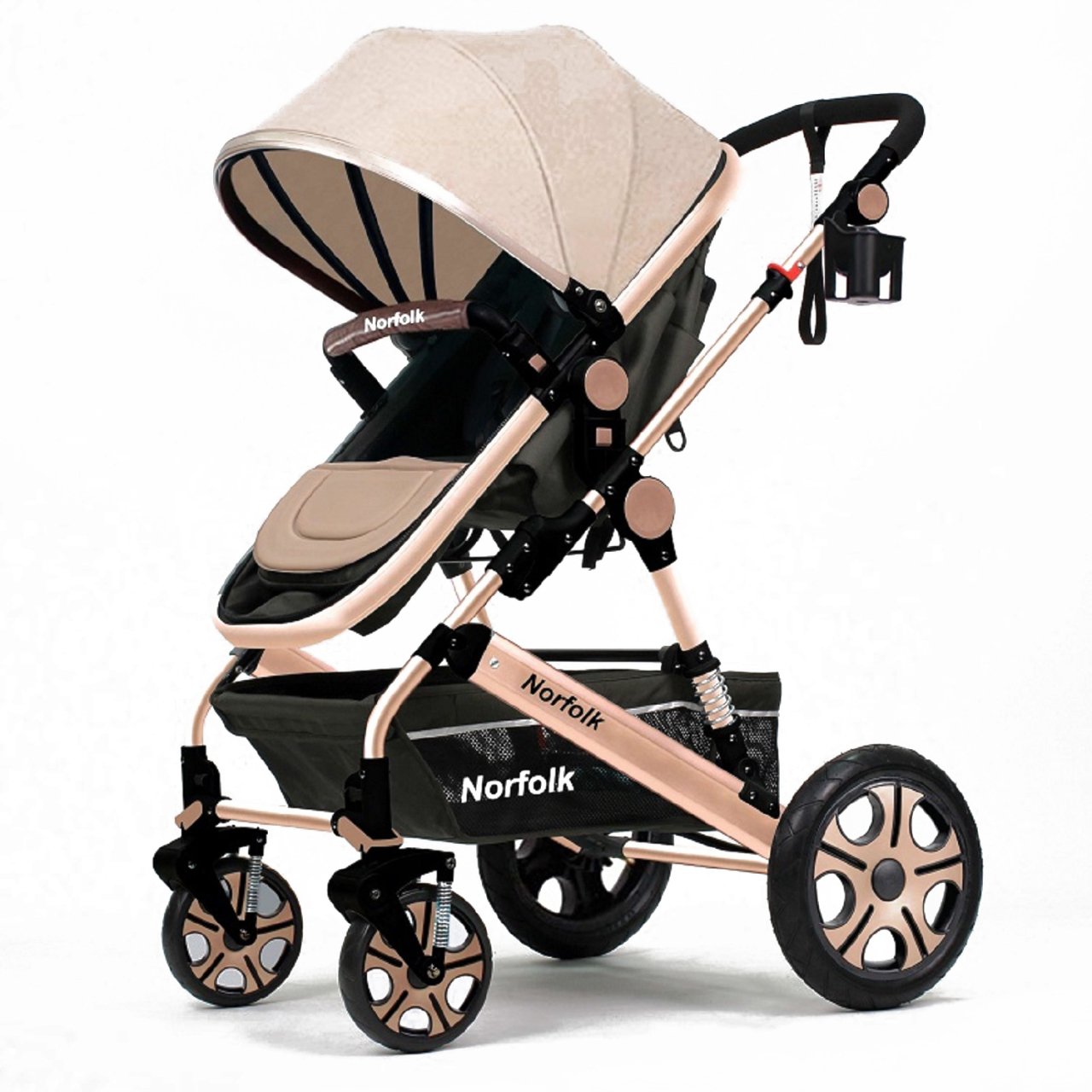 Norfolk Baby Voyage Comfort Air Luxury Çift Yönlü Bebek Arabası KAHVE