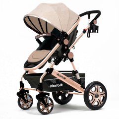 Norfolk Baby Voyage Comfort Air Luxury Çift Yönlü Bebek Arabası KAHVE