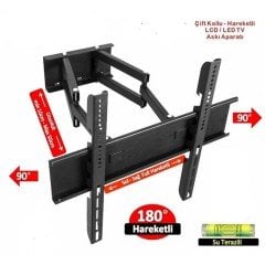 Teif 32''- 42'' Çift Kollu Hareketli Tv  Askı Aparatı - Led, Lcd, Tv Askı Aparatı