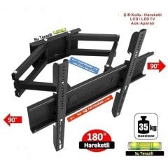 Teif 50''- 65'' -165 Ekran Çift Kollu Hareketli Tv Askı Aparatı - Led, Lcd, Tv Askı Aparatı