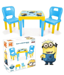 Pilsan Minions 2'li Sandalyeli Oyun ve Aktivite Çalışma Masası