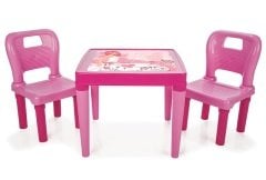 Pilsan Menekşe Hobby 2 Sandalyeli Oyun ve Aktivite Çalışma Masası