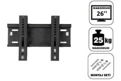 Achill 26'' - 66 Ekran Sabit Tv Askı Aparatı Tüm Tv 'ler İçin - Su Terazili