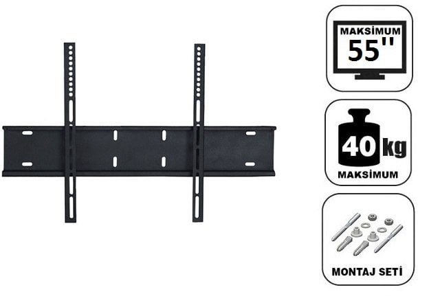 Achill 55'' - 140 Ekran Sabit Tv Askı Aparatı Tüm Tv 'ler İçin - Su Terazili