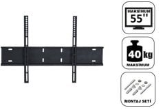 Achill 55'' - 140 Ekran Sabit Tv Askı Aparatı Tüm Tv 'ler İçin - Su Terazili