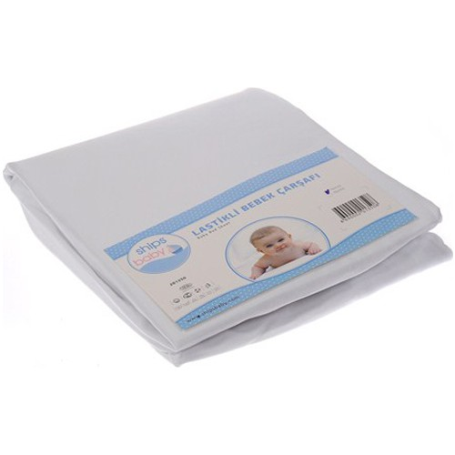 Ships Baby Lastikli Bebek Yatak Çarşafı 70X135 BEYAZ