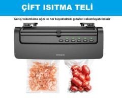 Küchen Pratic VS6310 Ev Tipi Elektrikli Vakum Makinesi + 10 Adet Vakum Poşeti